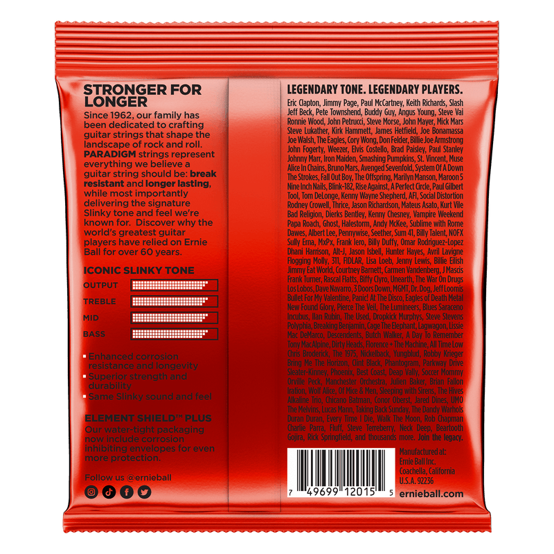 Encordado Ernie Ball Guitarra Electrica 2015 10- 52 - The Music Site