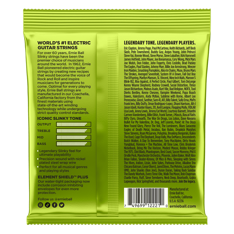 Encordado Ernie Ball Guitarra Electrica 2221 10-46 - The Music Site