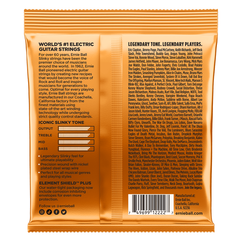 Encordado Ernie Ball Guitarra Electrica 2222 9-46 - The Music Site