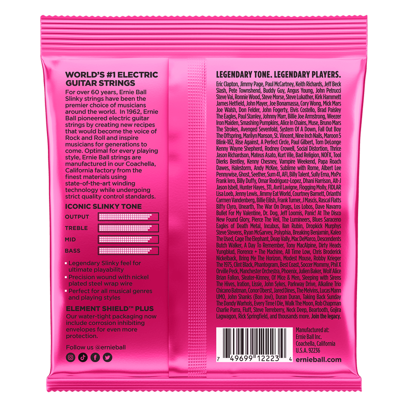 Encordado Ernie Ball Guitarra Electrica 2223 9-42 - The Music Site