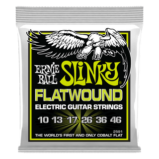 Encordado Ernie Ball guitarra electrica BURL REGULAR SLINKY FLATW 10-46 P02591 - The Music Site