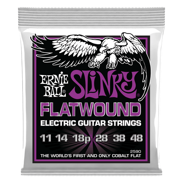 Encordado Ernie Ball POWER SLINKY FLATW 11-48 P02590 - The Music Site