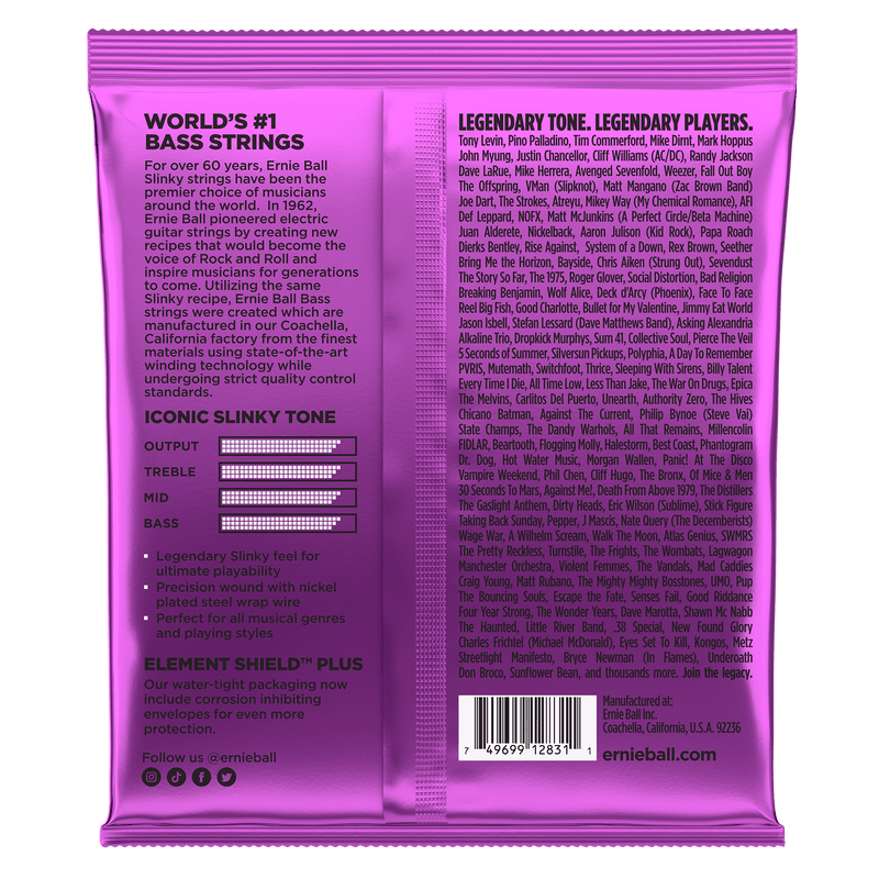 Encordado Ernie Ball Bajo Electrico 2831 55-110