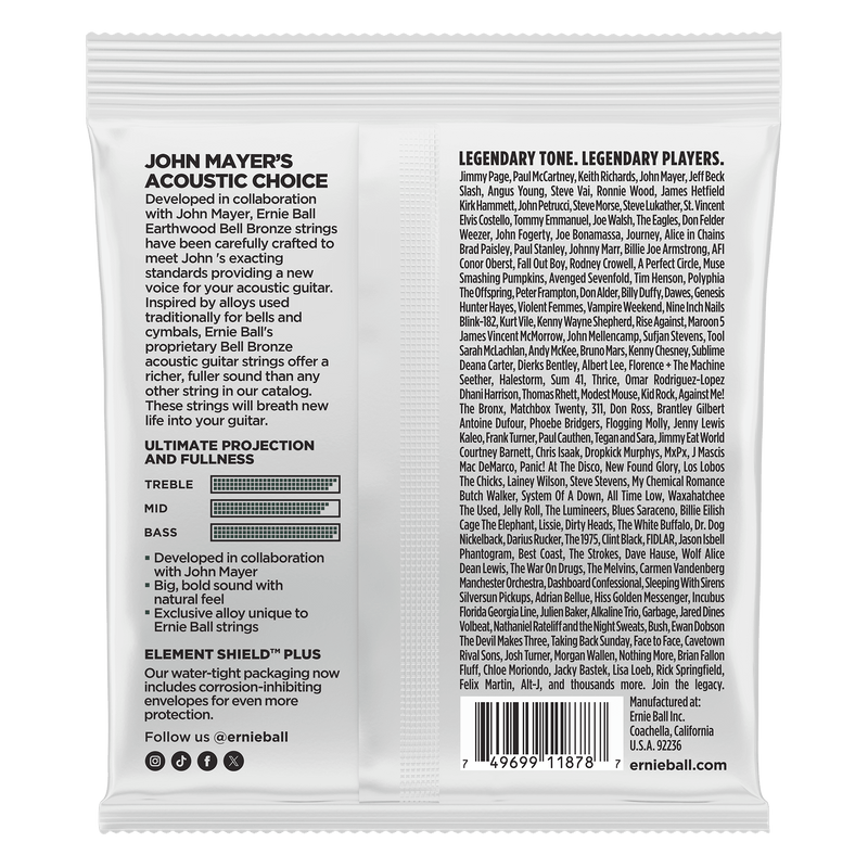 Encordado Ernie Ball Guitarra Acustica 2344 13-56