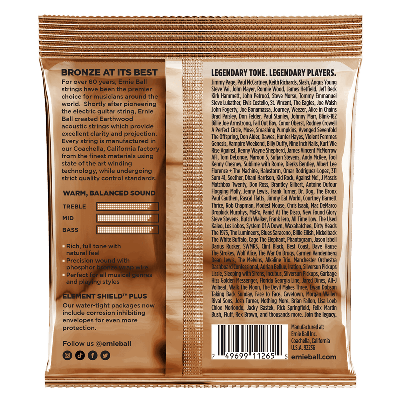 Encordado Ernie Ball Guitarra Acustica 3546 12-54 x3