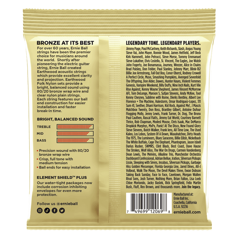 Encordado Ernie Ball Guitarra Acustica 2069 80/20 28-42