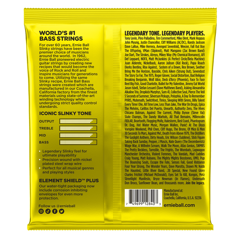 Encordado Ernie Ball Bajo Electrico 2840 65-130