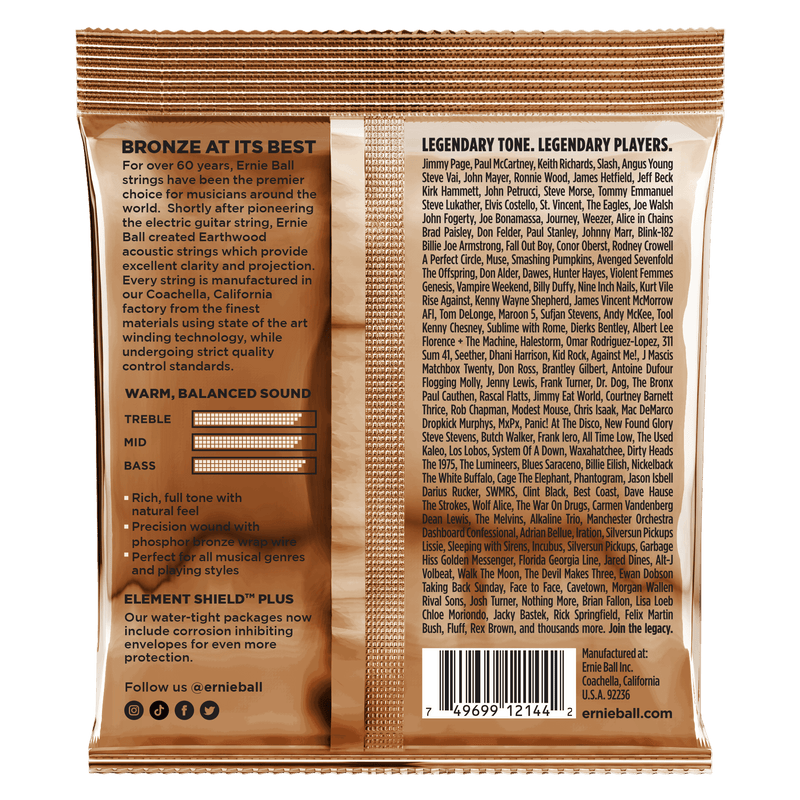 Encordado Ernie Ball Guitarra Acustica 2144 13-56