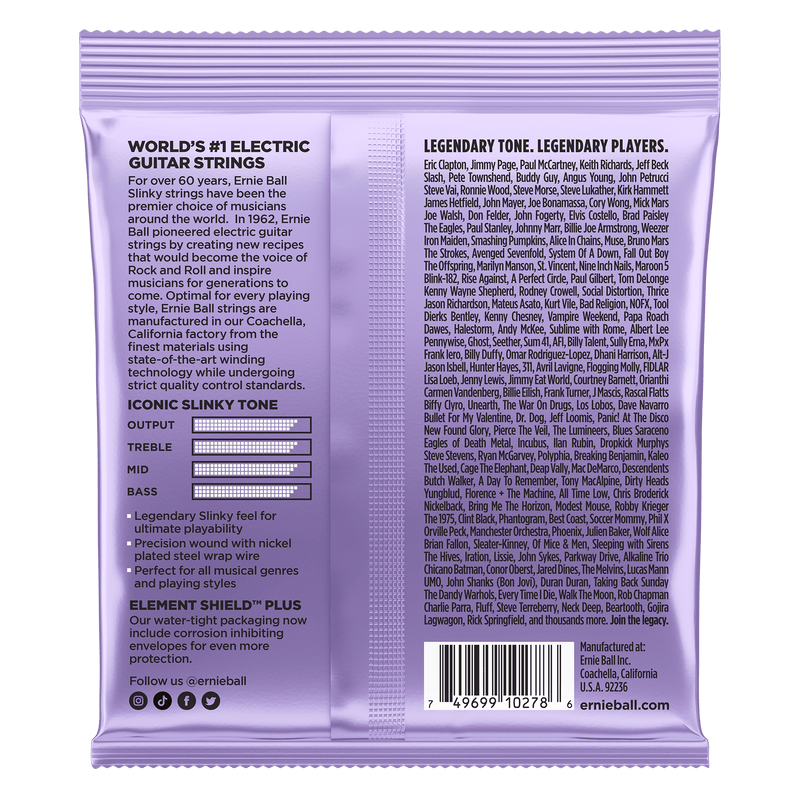 Encordado Ernie Ball Guitarra Electrica 2227 10-48