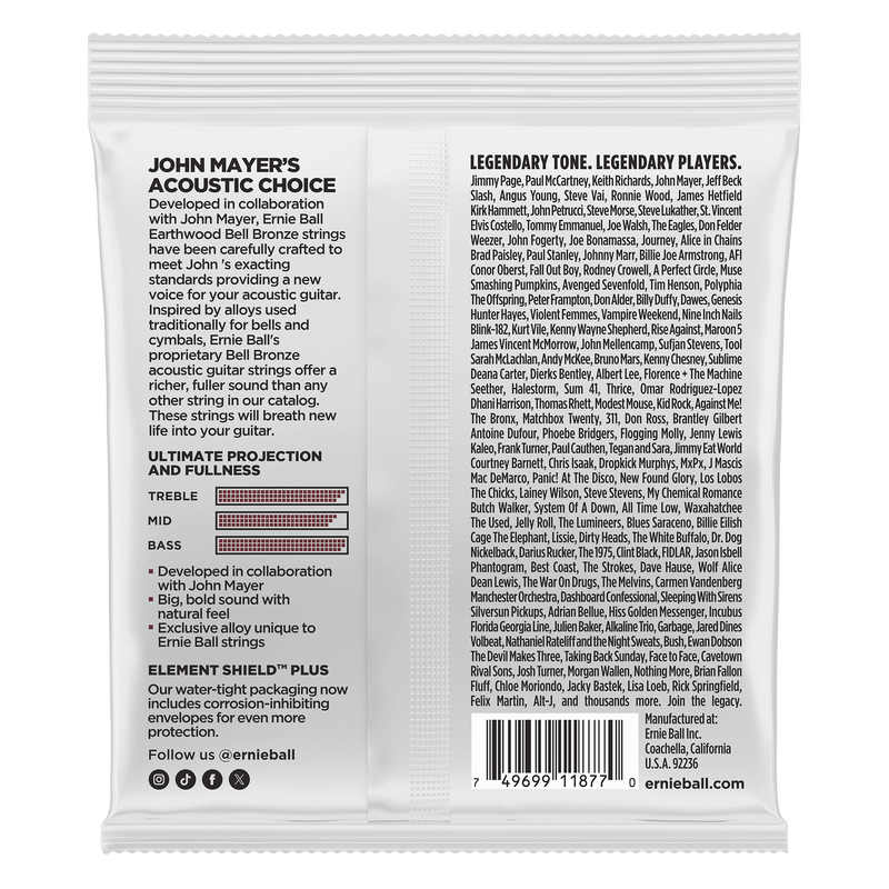 Encordado Ernie Ball Guitarra Acustica 2346 12-54