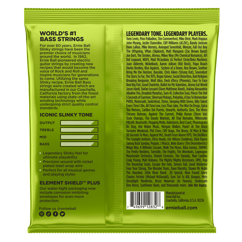 Encordado Ernie Ball Bajo Electrico 2832 50-105