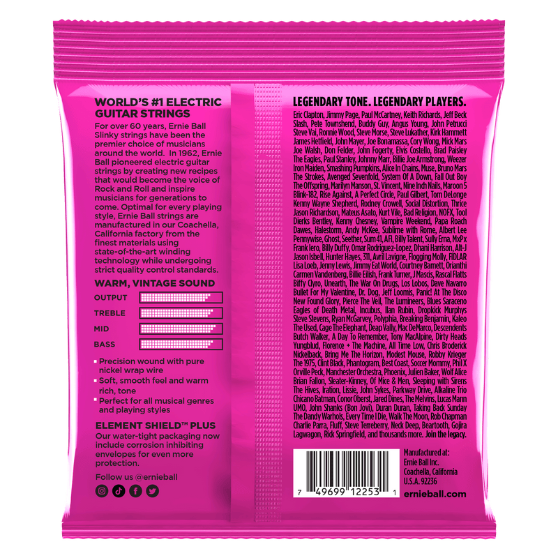 Encordado Ernie Ball Guitarra Electrica 2253 9-42