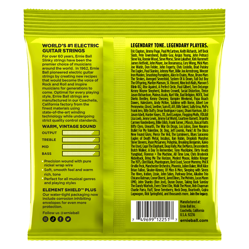 Encordado Ernie Ball Guitarra Electrica 2251 10-46