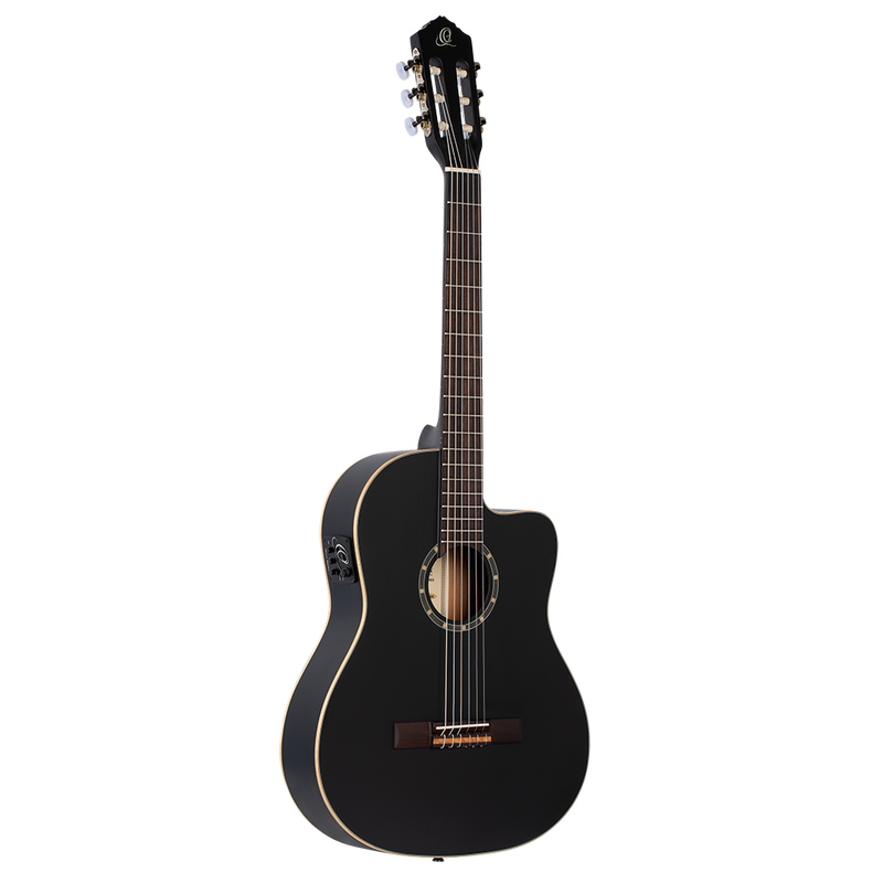 Vista 1 — Guitarra Electroacústica Ortega RCE125SN-SBK Satin Black