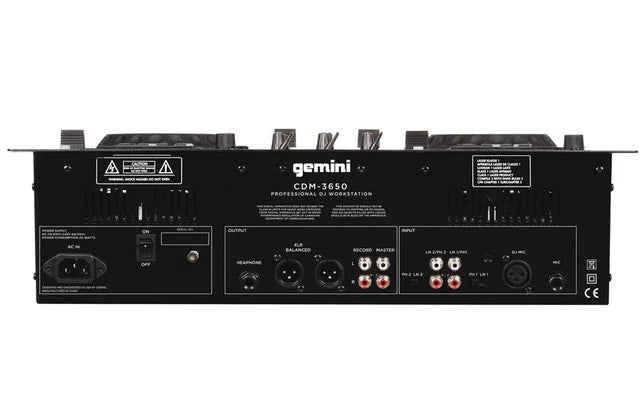 Mezclador Gemini Cdm-3650 Cd/mp3
