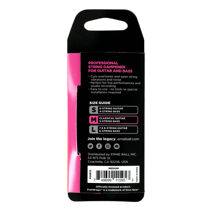 Fretwrap Ernie Ball P09613 Gruv Gear - Medio - The Music Site