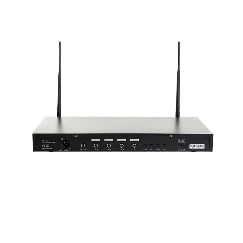 Microfono Gemini Uhf-04M-S1234 Inalambrico 4 Canal