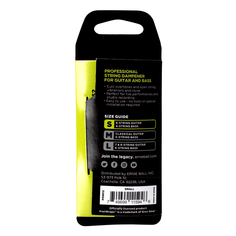 Fretwrap Ernie Ball P09612 Gruv Gear Pequeño