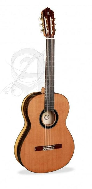 Guitarra Acústica Alhambra 6 Ebano Blanco/Estuche Semiduro - The Music Site