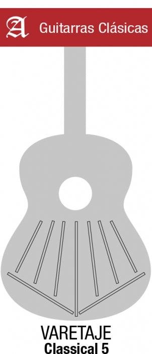 Guitarra Acústica Alhambra 6 Ebano Blanco/Estuche Semiduro - The Music Site