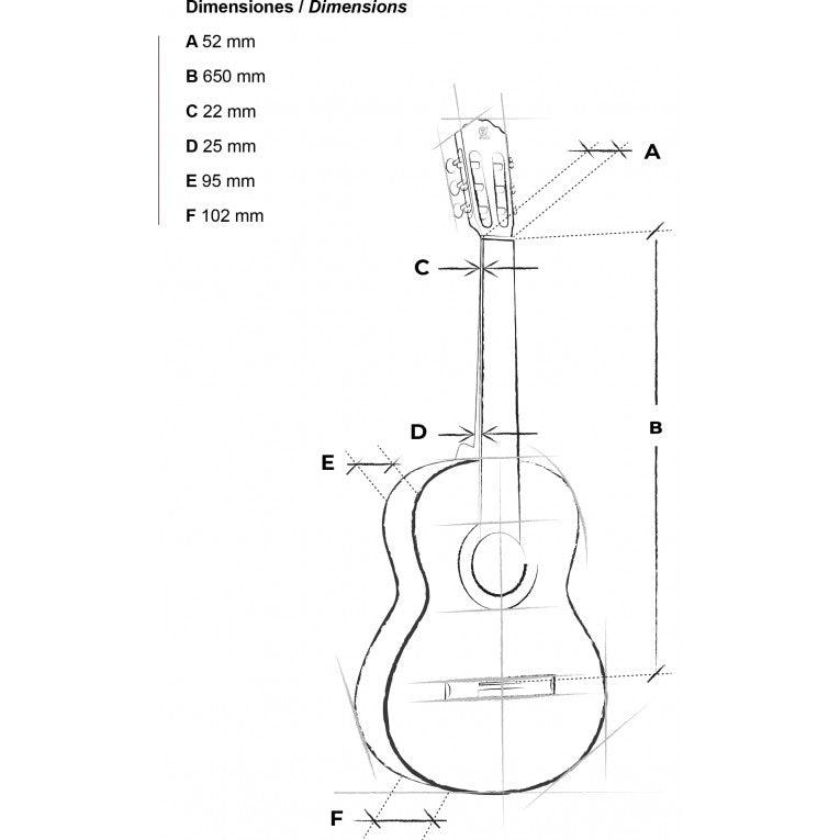 Guitarra Acústica Alhambra 6 Olivo/Estuche Semiduro - The Music Site