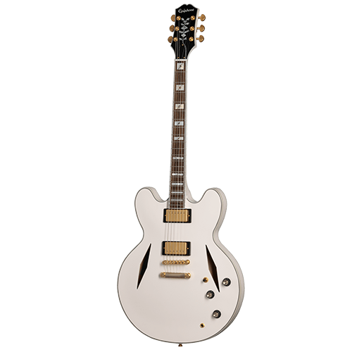 Guitarra Eléctrica Epiphone ETSEWABWGH3 Emily Wolfe "White Wolfe" Sheraton - The Music Site