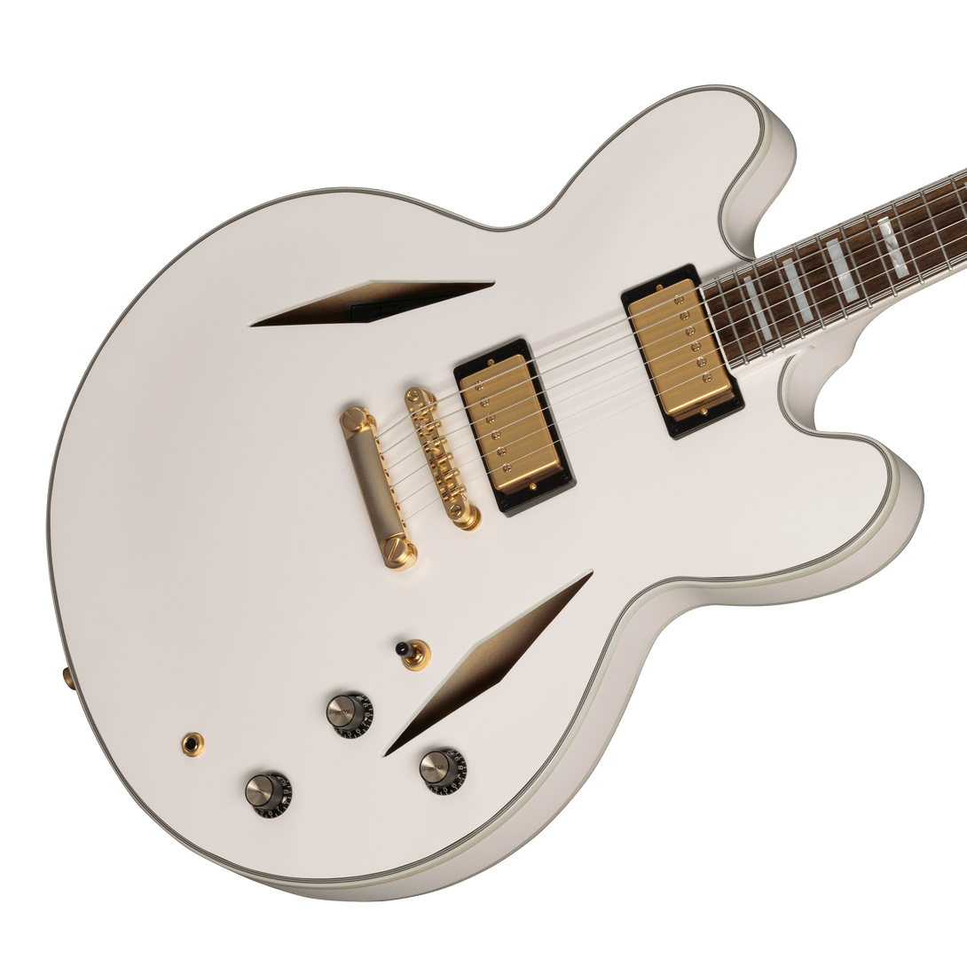 Guitarra Eléctrica Epiphone ETSEWABWGH3 Emily Wolfe "White Wolfe" Sheraton - The Music Site