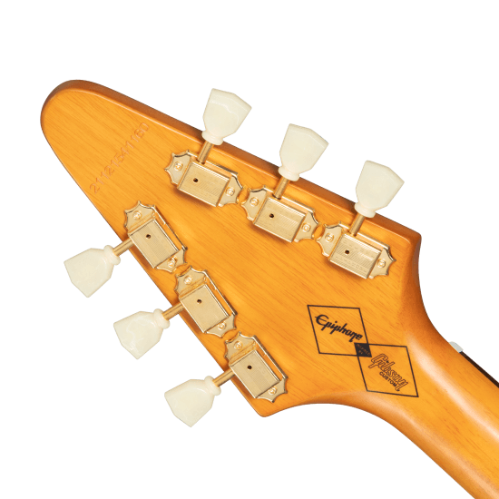 Guitarra Electrica Epiphone IGCKFVWANAGH1 1958 Korina Flying V (White Pickguard) - The Music Site