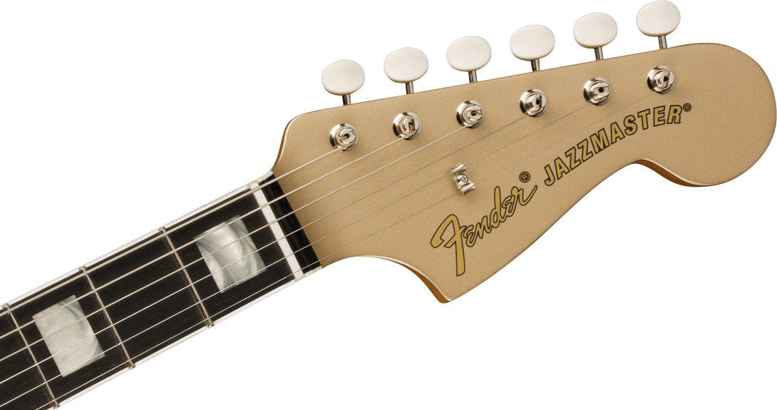 Guitarra Electrica Fender Jazzmaster® Gold Foil Ebony Fingerboard, Shoreline Gold 0140701344 - The Music Site