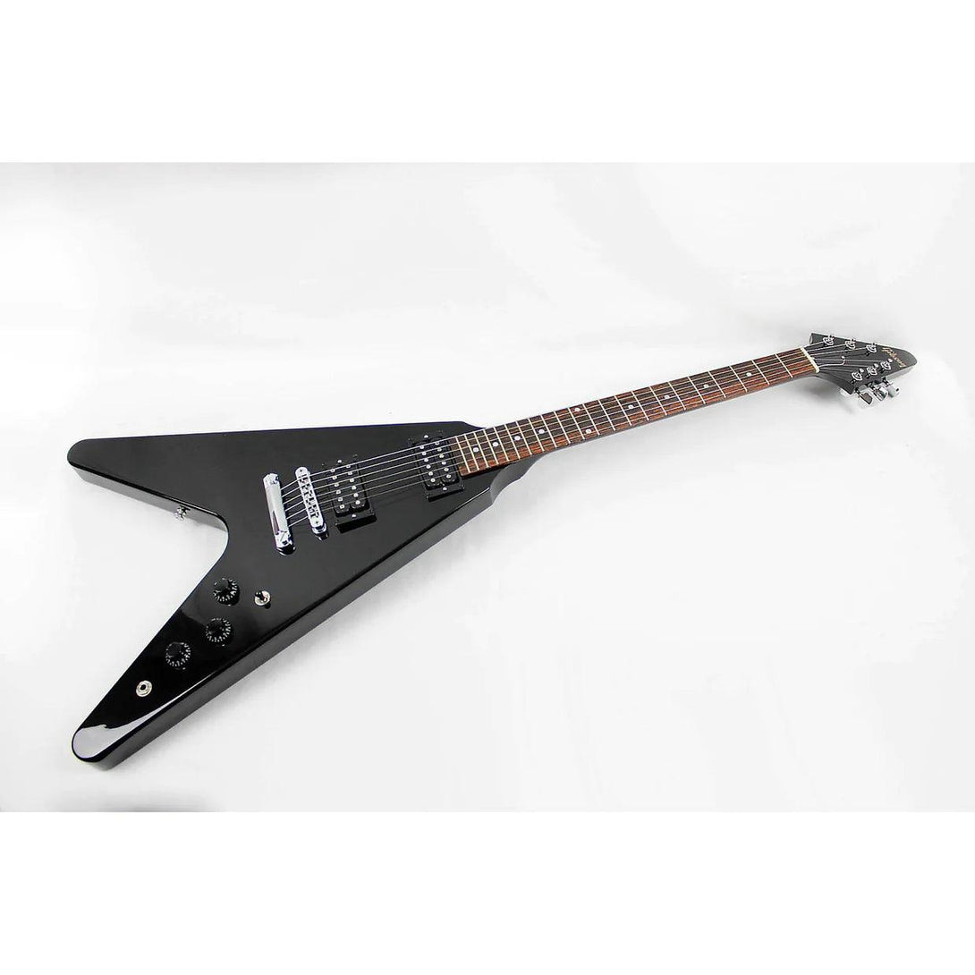 Guitarra Electrica Gibson DSVE00EBCH1 80s Flying V - Ebony - The Music Site