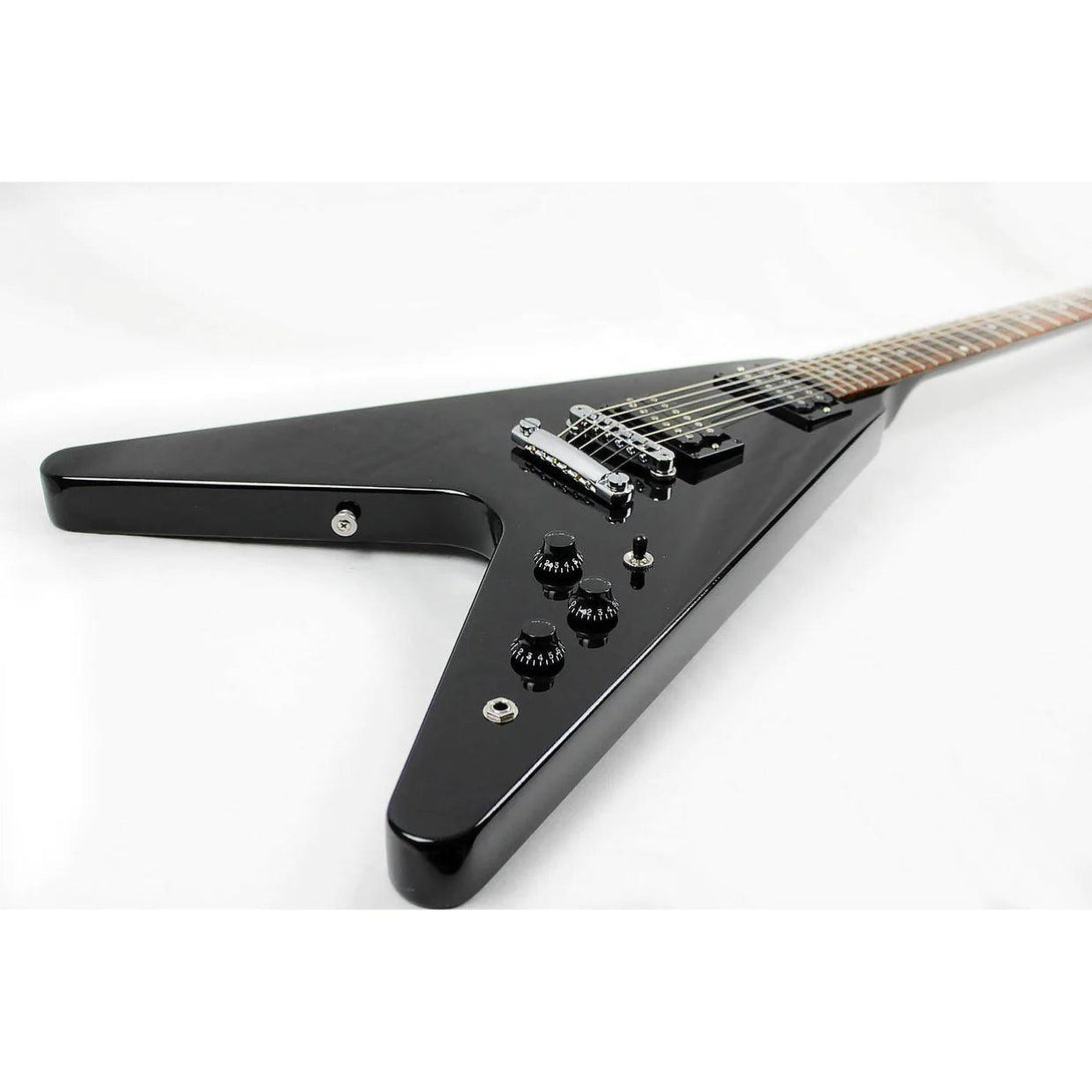 Guitarra Electrica Gibson DSVE00EBCH1 80s Flying V - Ebony - The Music Site