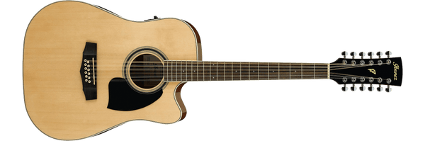 Guitarra Electroacustica Ibanez 12 cuerdas Pf1512Ece Natural High Gloss - The Music Site