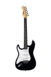 Guitarra Electrica Mc Art+ Sst 01l Bk Zurda Negra