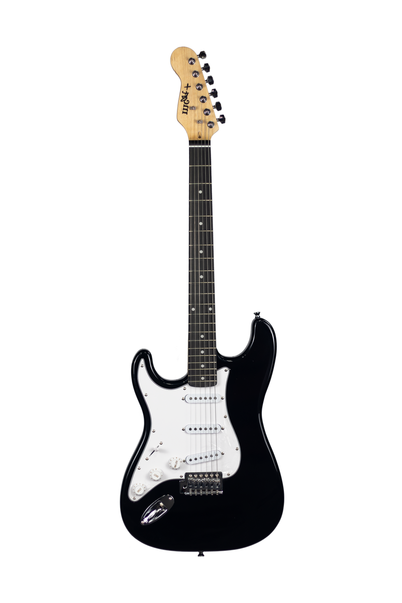 Guitarra Electrica Mc Art+ Sst 01l Bk Zurda Negra