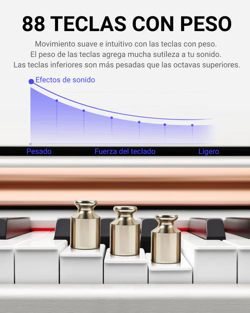 Piano Digital Donner EC3203 DDP-100 Blanco