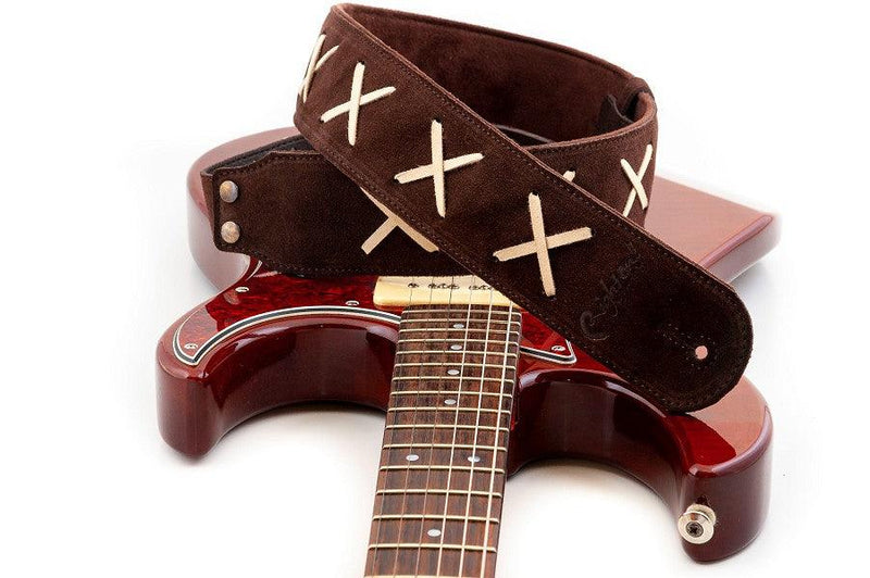 Correa Righton Guitarra y bajo D.G. Marrón
