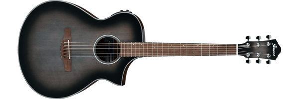 Guitarra Electroacustica Ibanez Aewc11-transparent Charcoal Burst Low Gloss