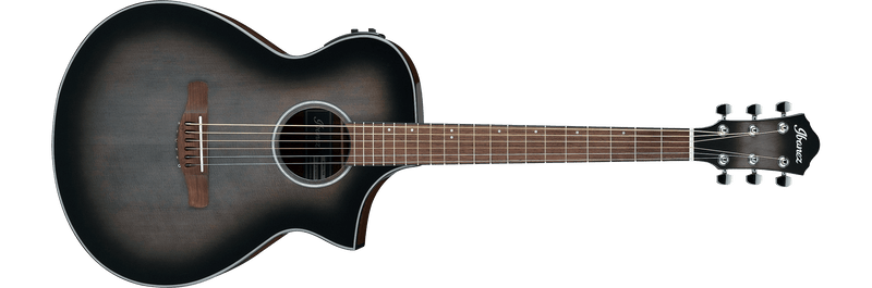 Guitarra Electroacustica Ibanez Aewc11-transparent Charcoal Burst Low Gloss