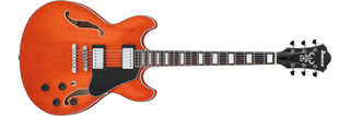 Guitarra eléctrica Ibanez AS73-TTF Transparent Tangerine Flat — vista 1