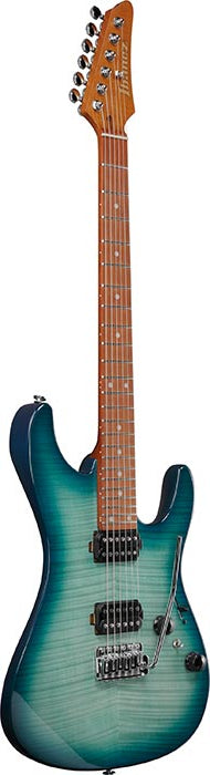 Guitarra Electrica Ibanez Az24s1f-txb Turquesa Transparente