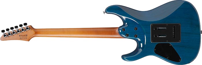 Guitarra Electrica Ibanez Az24s1f-txb Turquesa Transparente