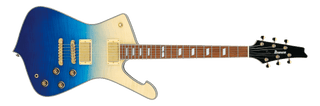 Guitarra eléctrica Ibanez IC420FM-TBG Transparent Blue Gradation — vista 1