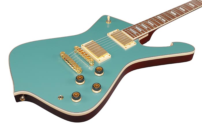 Guitarra eléctrica Ibanez IC420-CGM Coral Green Metallic — vista 2