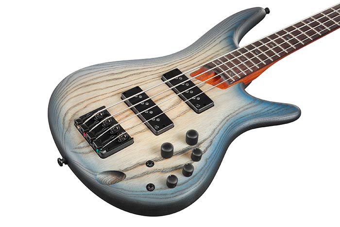 Bajo eléctrico Ibanez SR600E-CTF Cosmic Blue Starburst Flat — vista 2