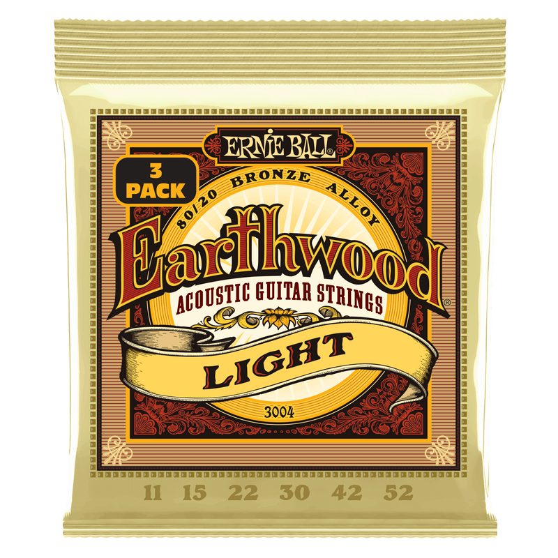 Encordado Ernie Ball Guitarra Acustica 3004 11-52 x3
