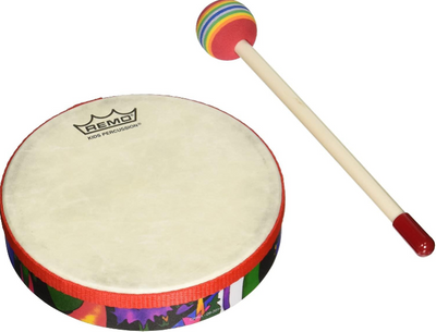 Pandero Remo Encore Rh-0110-00 Infantil Con Golpeado
