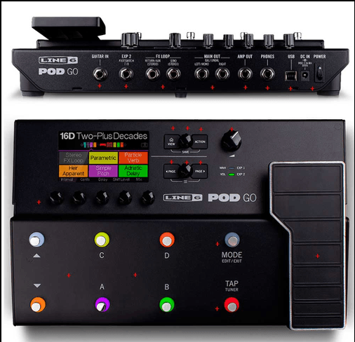 Procesador De Efectos LINE-6 POD GO US P34-1 - The Music Site