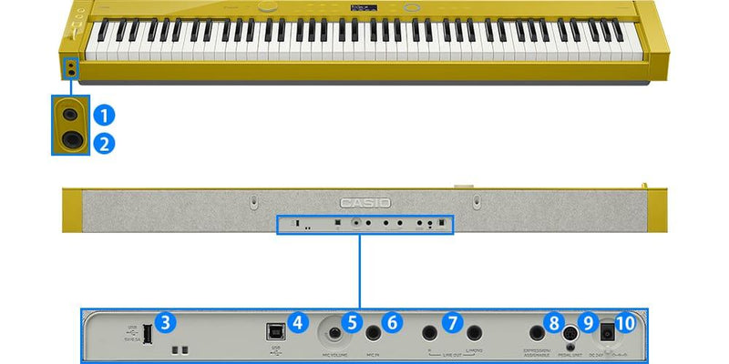 Piano Digital Casio Privia Px-s7000hm