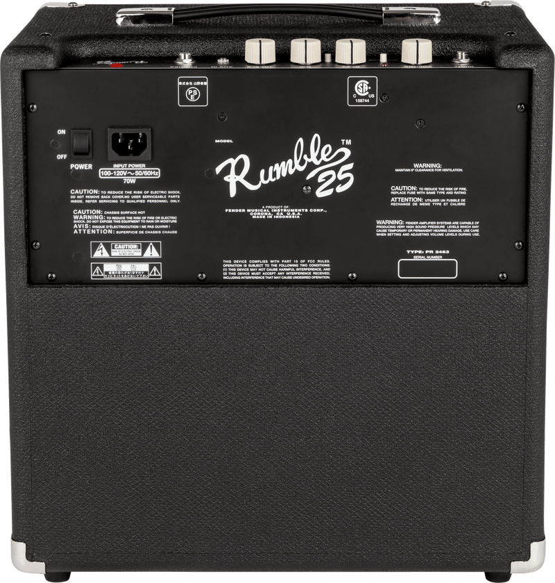 Amplificador Fender Rumble 25 2370200900 Ds Para Bajo
