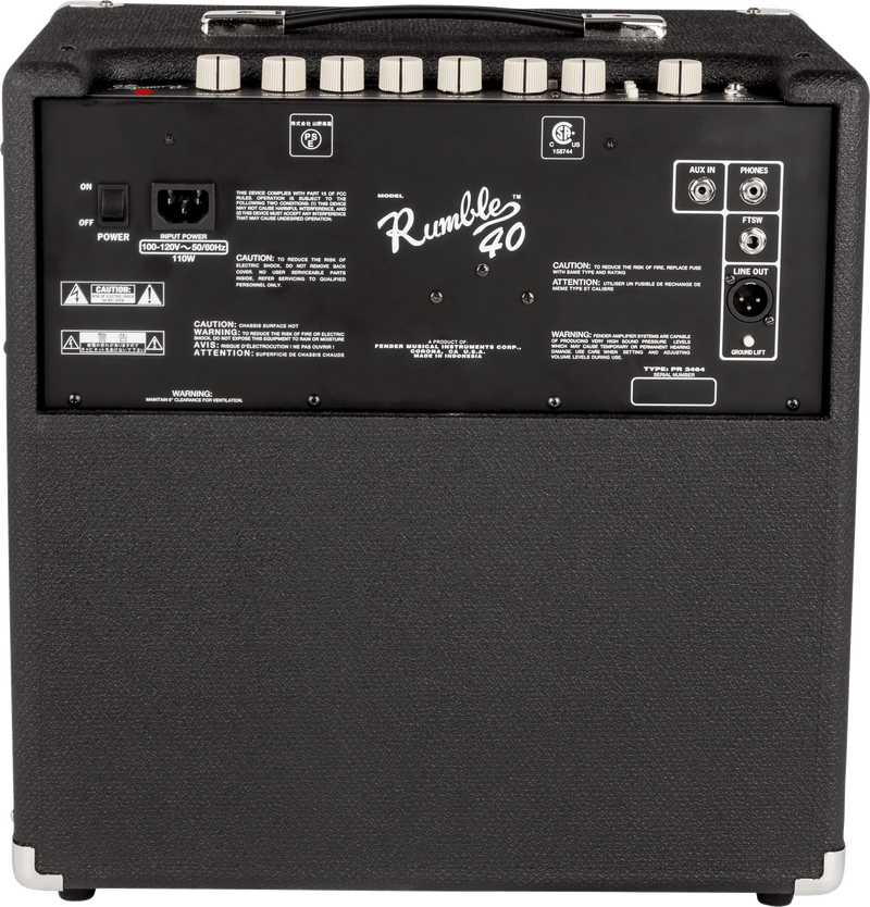 Amplificador Fender Rumble 40 2370300900 Ds  Para Bajo